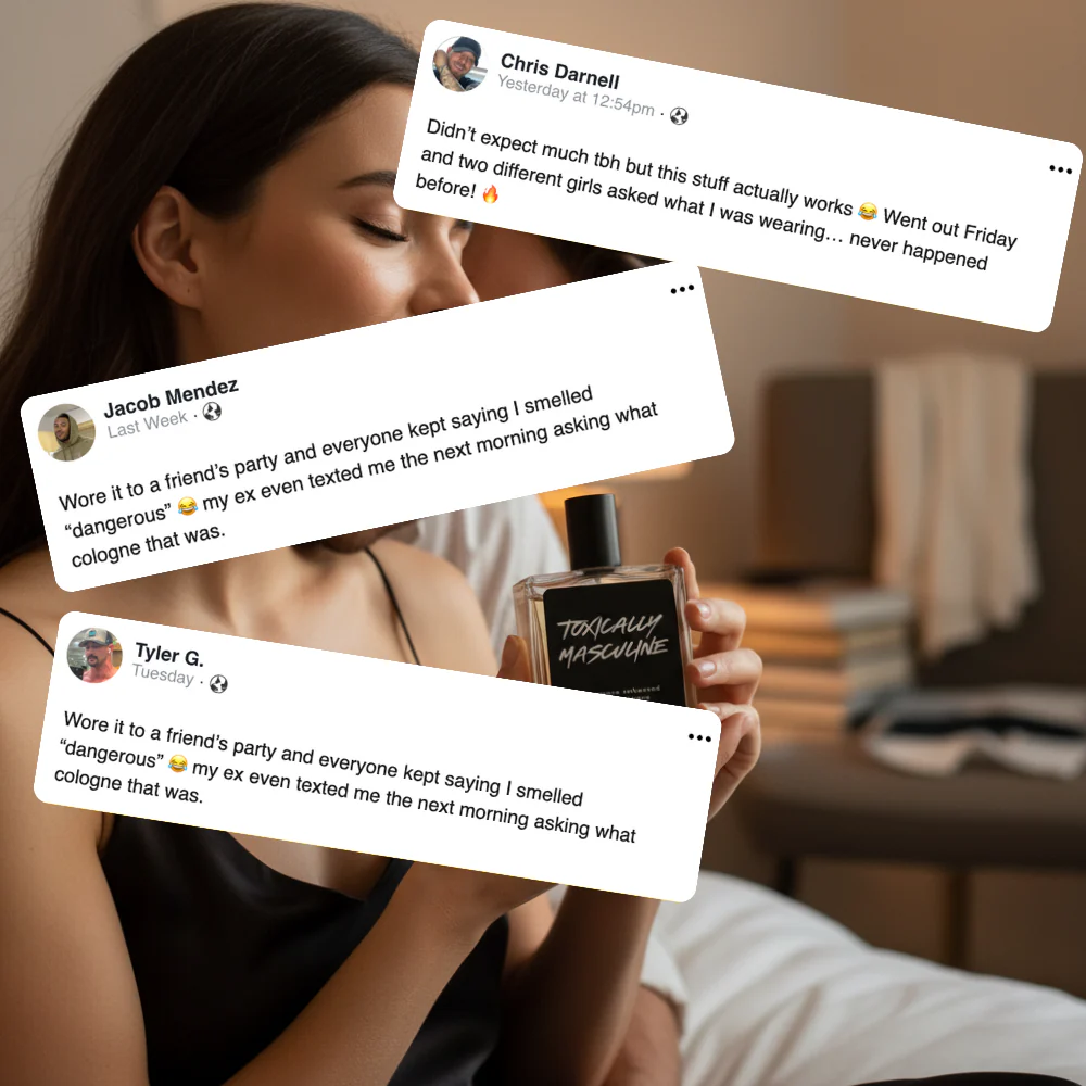 Toxically Masculine Pheromone Infused Cologne